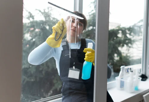 Nettoyage de vitres intérieures et extérieures à Moutiers-sur-le-Lay